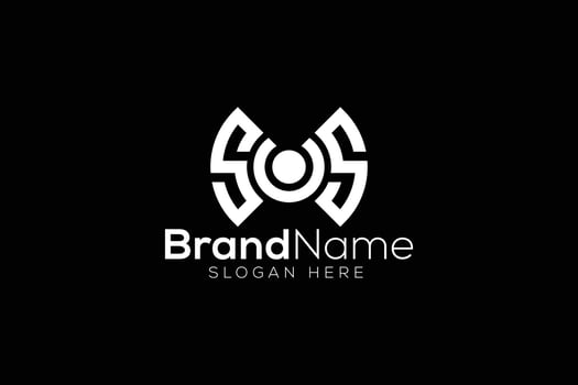 Trendy and Professional letter S S wi fi signal logo design vector template