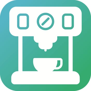 Coffee Maker with Wi-Fi Vector Icon