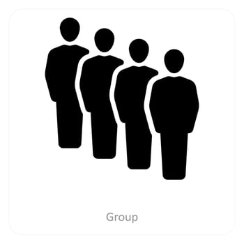 Group and friends icon concept vector