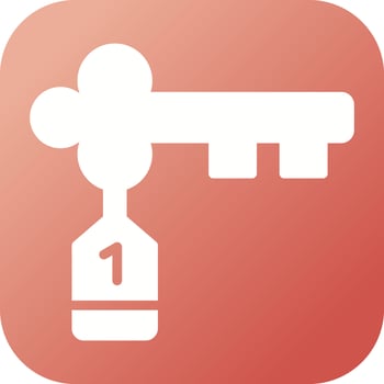Door Key Vector Icon