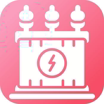 Power Transformer Vector Icon