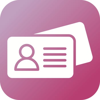 Business Card Vector Icon