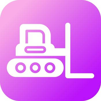 Bulldozer Vector Icon