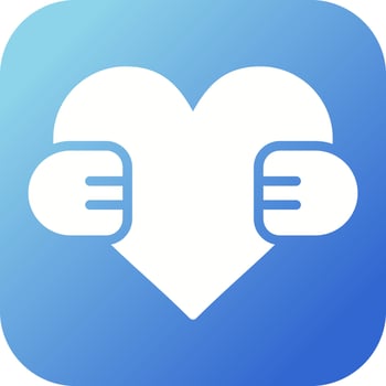 Hand Holding Heart Vector Icon