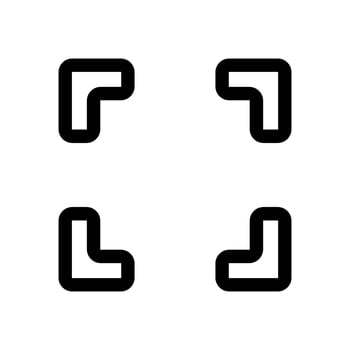 Simple scan icon. Focus. Vector. vector