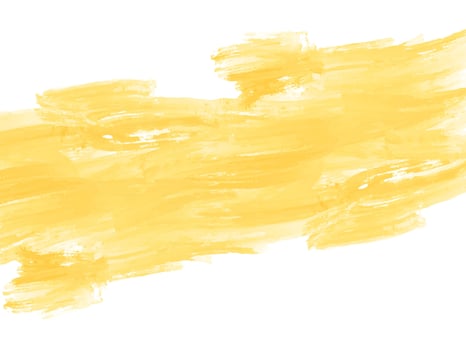 Yellow watercolor brush stroke design decorative background vector