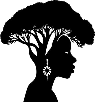 Africa - Minimalist and Flat Logo - Vector illustration