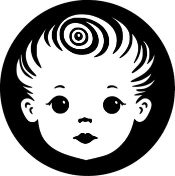 Baby - Minimalist and Flat Logo - Vector illustration