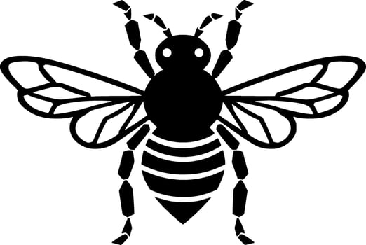 Bee - High Quality Vector Logo - Vector illustration ideal for T-shirt graphic