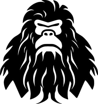 Bigfoot - Minimalist and Flat Logo - Vector illustration