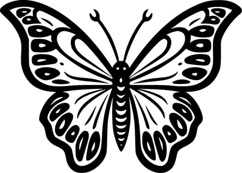 Butterfly - Minimalist and Flat Logo - Vector illustration