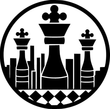 Chess - High Quality Vector Logo - Vector illustration ideal for T-shirt graphic