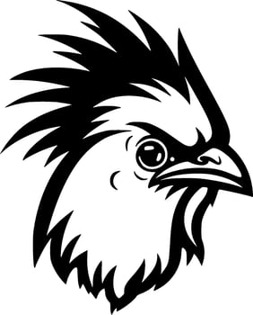 Chicken, Minimalist and Simple Silhouette - Vector illustration