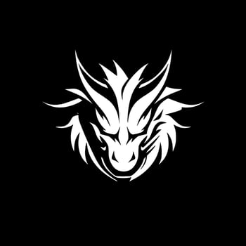 Dragon - Minimalist and Flat Logo - Vector illustration