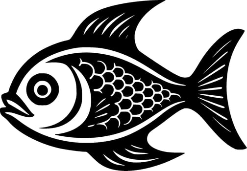 Fish - Minimalist and Flat Logo - Vector illustration