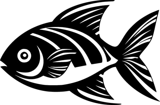 Fish - Minimalist and Flat Logo - Vector illustration