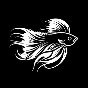 Fish - Minimalist and Flat Logo - Vector illustration