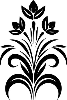 Flower, Minimalist and Simple Silhouette - Vector illustration