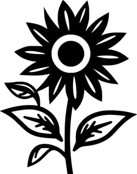 Flower - High Quality Vector Logo - Vector illustration ideal for T-shirt graphic