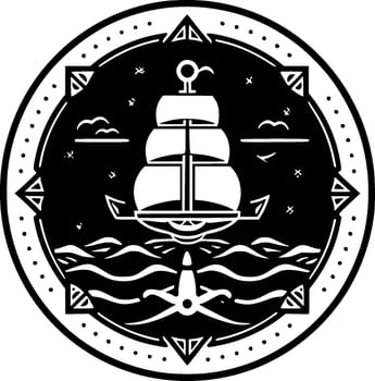 Nautical - High Quality Vector Logo - Vector illustration ideal for T-shirt graphic