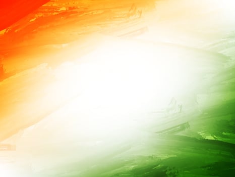 Decorative Indian flag theme Independence day 15th august tricolor background vector