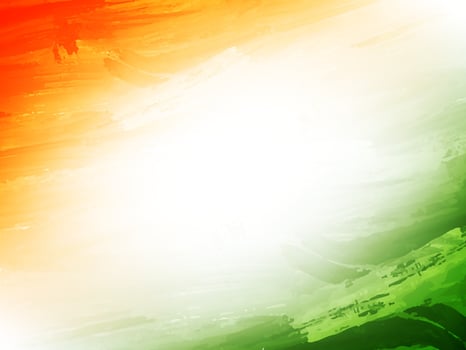 Indian flag theme Independence day 15th august celebration background vector