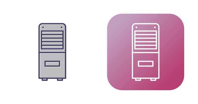 Mobile Air Conditioner Vector Icon