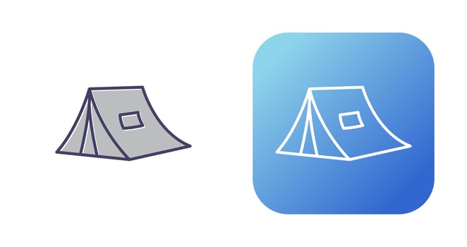 Tent Vector Icon