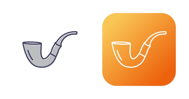 Cigar Pipe Vector Icon