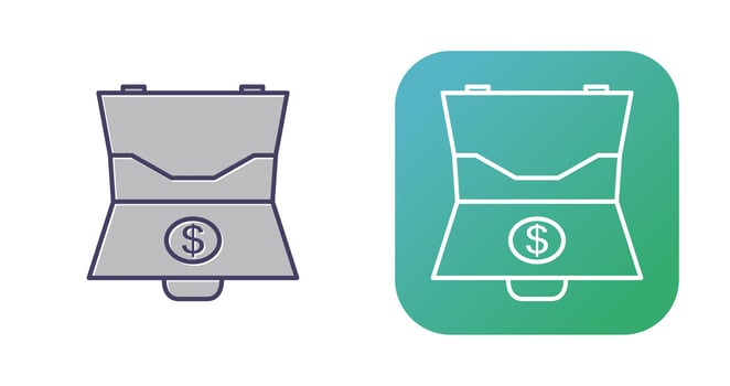 Dollar Briefcase Vector Icon