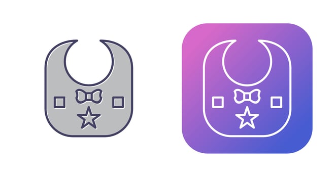 Baby Bib Vector Icon
