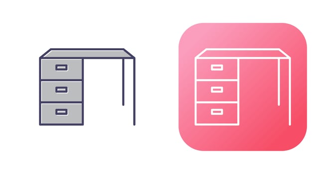 Working Table Vector Icon
