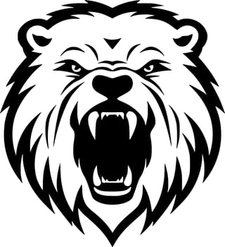 Bear, Minimalist and Simple Silhouette - Vector illustration