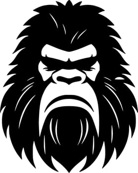 Bigfoot, Minimalist and Simple Silhouette - Vector illustration