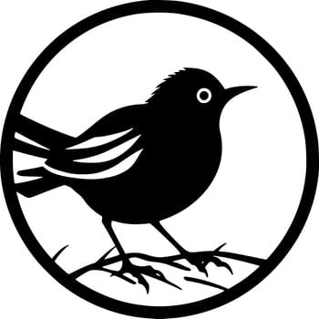 Bird, Minimalist and Simple Silhouette - Vector illustration