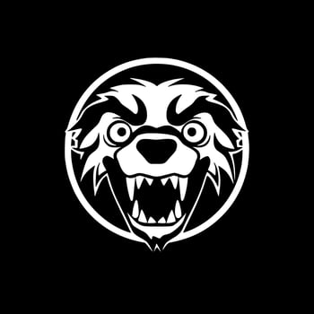 Dog - Black and White Isolated Icon - Vector illustration