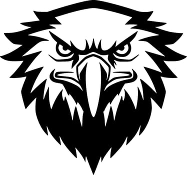 Eagle - Minimalist and Flat Logo - Vector illustration