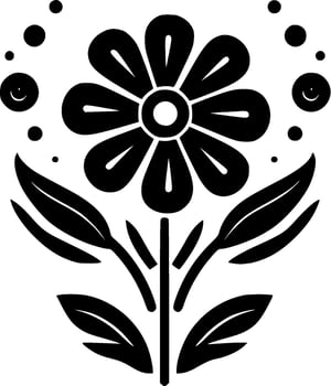 Flower - Minimalist and Flat Logo - Vector illustration