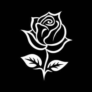 Flower, Minimalist and Simple Silhouette - Vector illustration