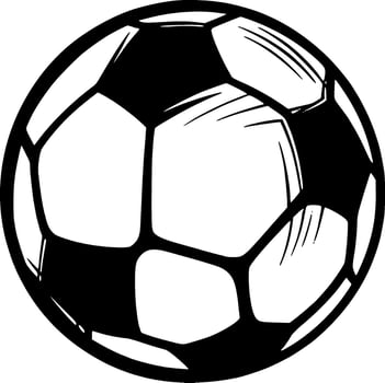 Football - Minimalist and Flat Logo - Vector illustration