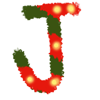 Christmas alphabet J png