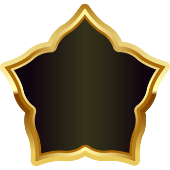 gold badge frame png