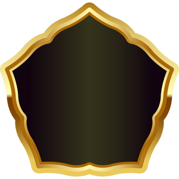 gold badge frame png