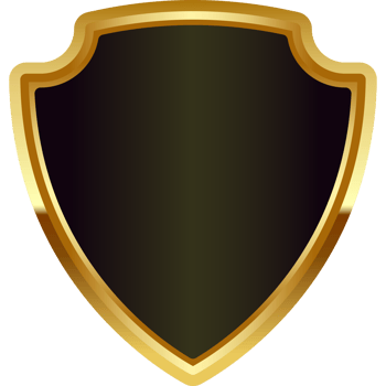 gold badge frame png