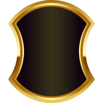gold badge frame png