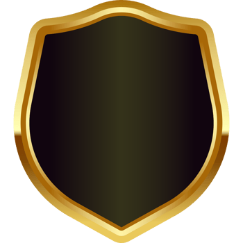 gold badge frame png