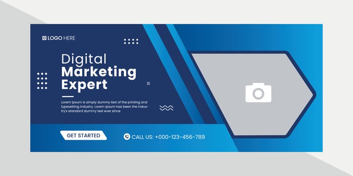Digital marketing social media cover banner template, Creative business cover and banner desing. Vector illustration
