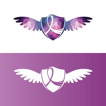 Pink ribbon breast cancer Vector illustration design.