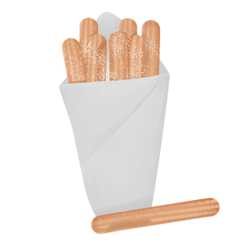 Churros Delicious Snack Illustration png