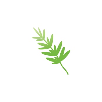 Rosemary  logo vector illustration template business element and symbol design